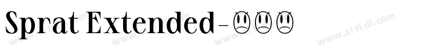 Sprat Extended字体转换